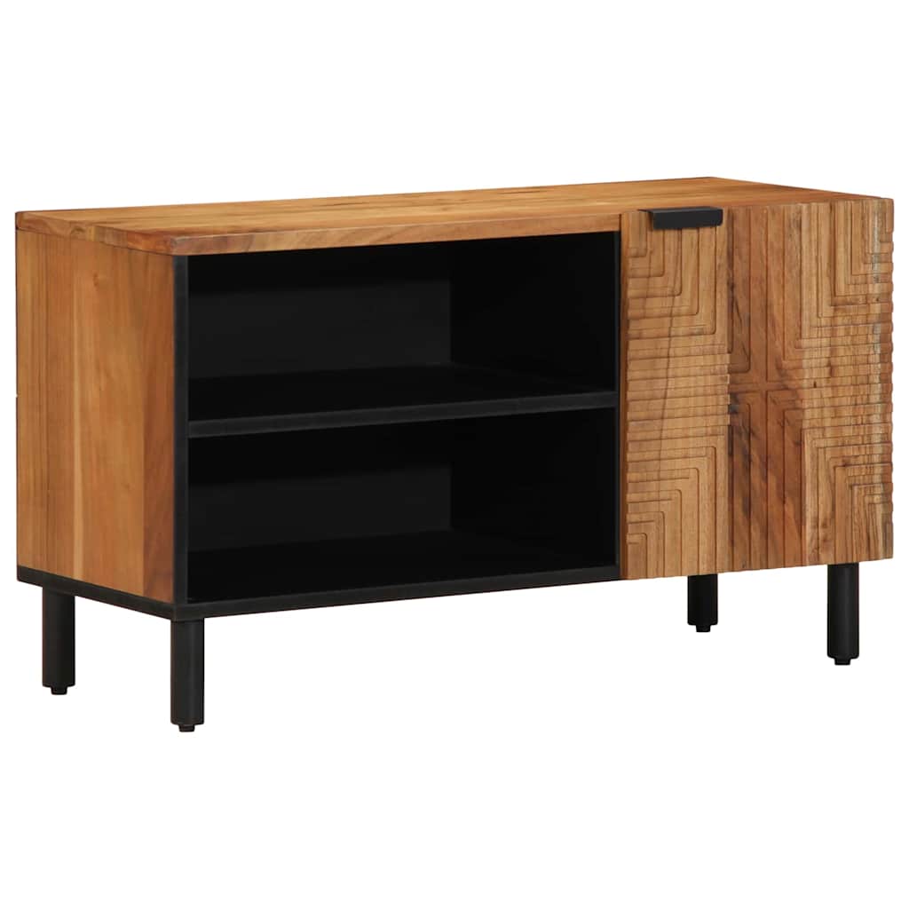 TV Cabinet with Shelf Brown 80 x 31.5 x 46 cm Solid Acacia wood